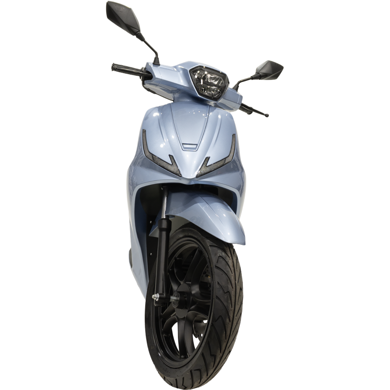 scooter électrique Lycke E-coral bleu metallisee avant