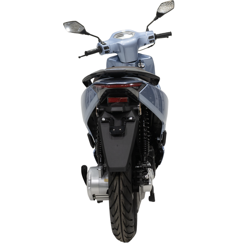 scooter électrique Lycke E-coral bleu metallisee arrière