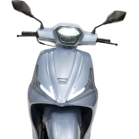scooter électrique Lycke E-coral bleu metallisee phare