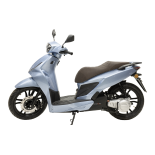 scooter électrique Lycke E-coral bleu metallisee profil