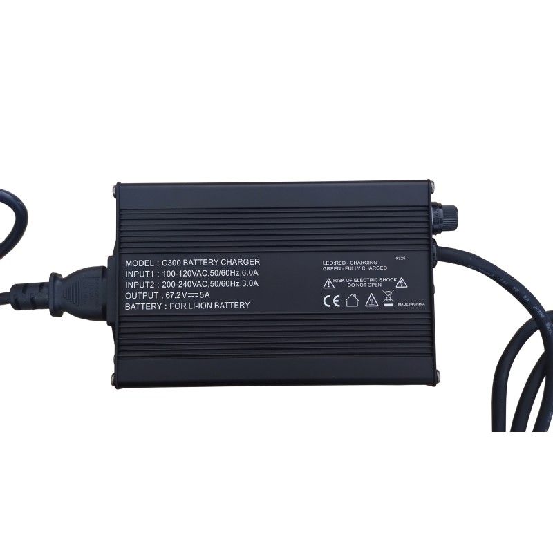Chargeur 67.2V 5A pour Lycke Ride50, Ride80, Smart50, Sun50 et Super701-0