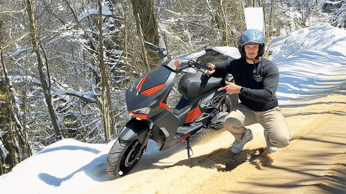 Conduite sur route enneigée