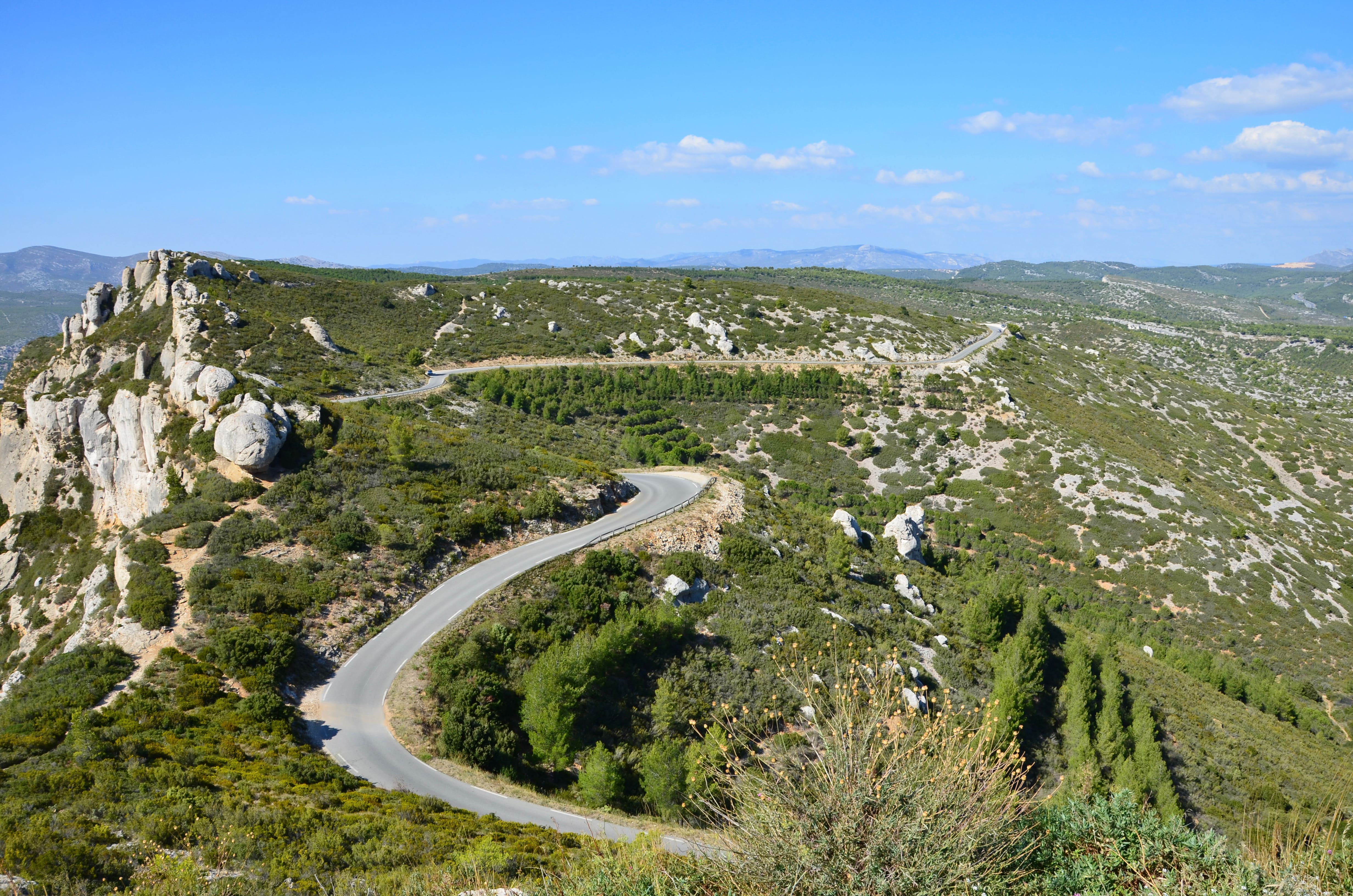 Route vers les Calanques